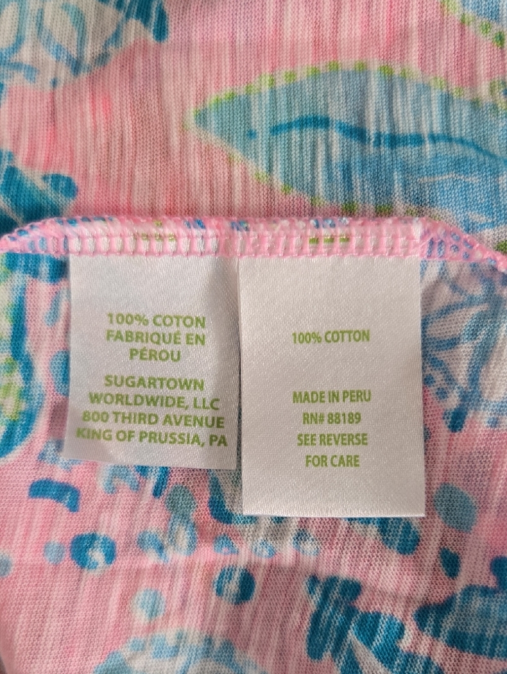 Lilly Pulitzer Etta Long Sleeve V-Neck Cotton Top Size Small - Picture 5 of 7